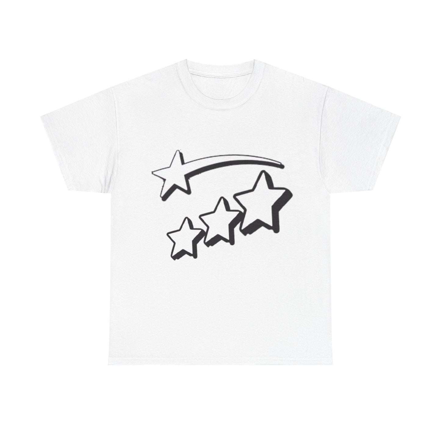 Starry Night Unisex Heavy Cotton Tee – Comfortable Tee for Casual Wear & Celebrations