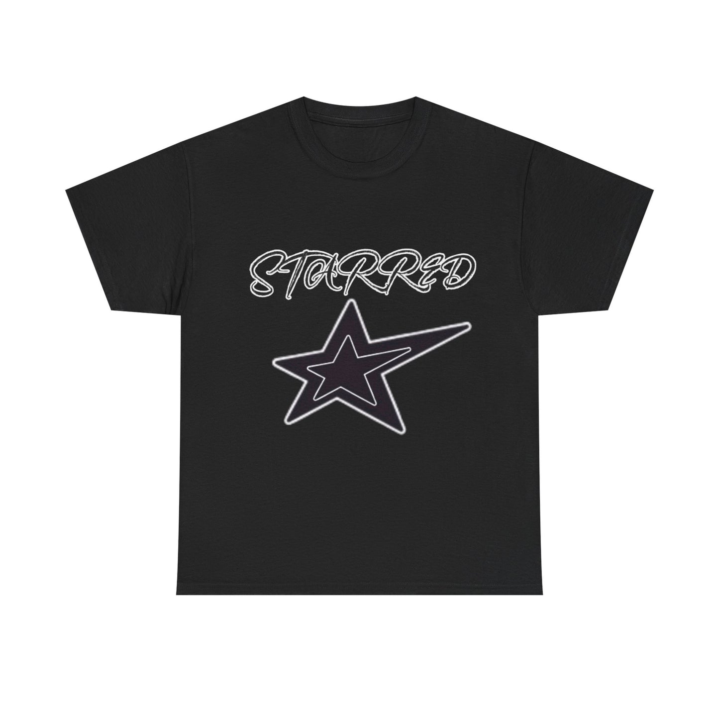 Starred Unisex Heavy Cotton Tee - Trendy Graphic T-Shirt for Casual Style