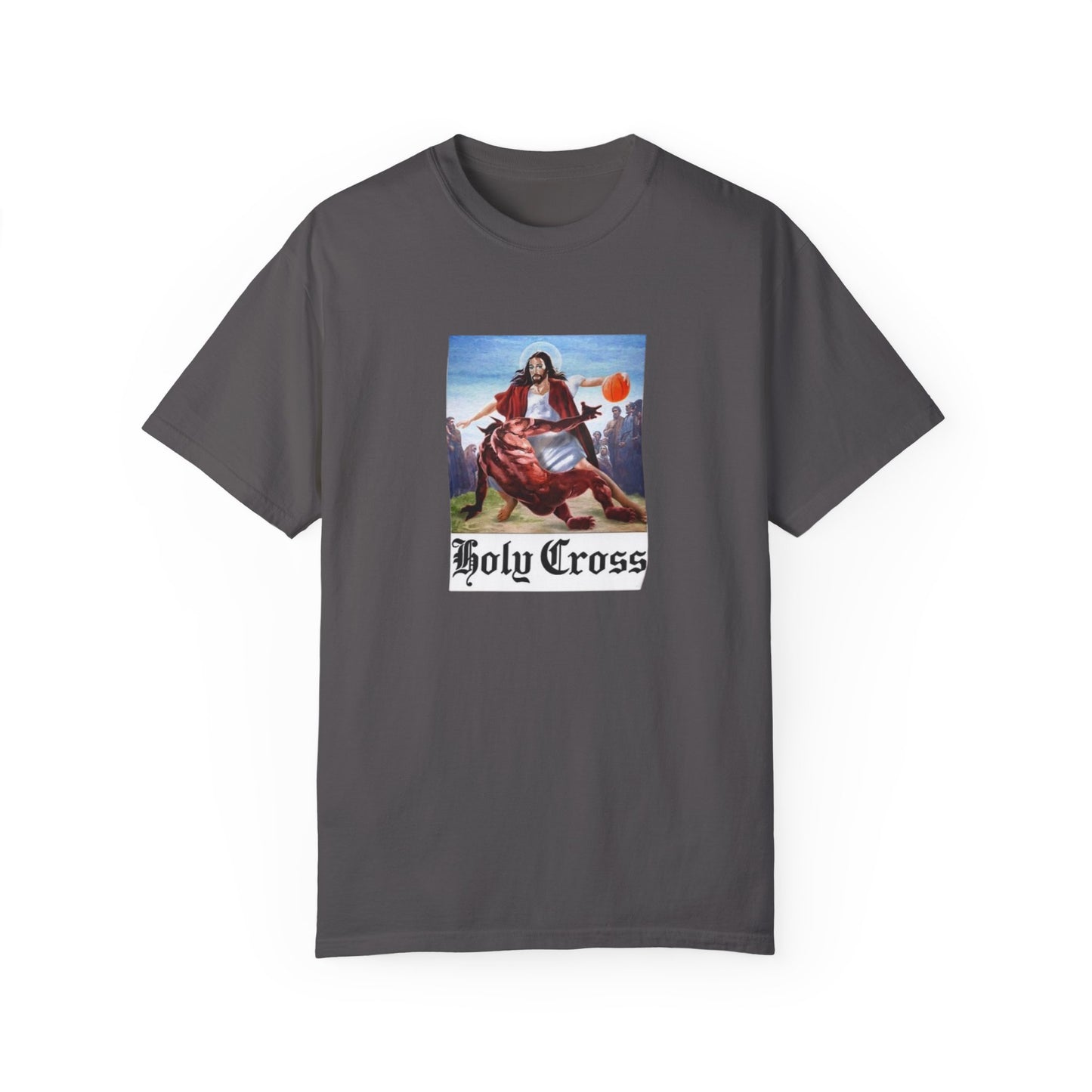 Holy Cross Unisex Garment-Dyed T-Shirt | Vintage Religious Art Tee