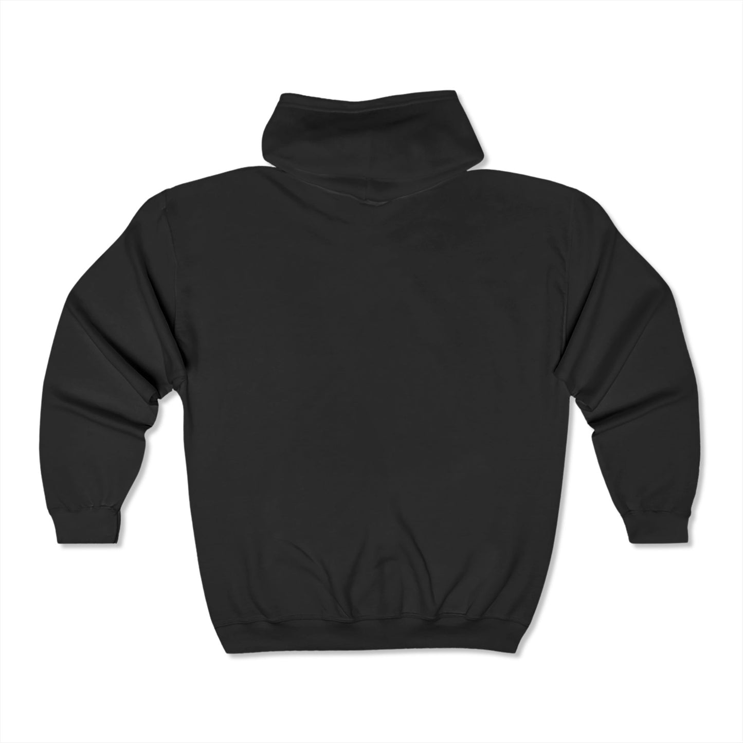 Faithful Comfort Black Zip Hoodie with Cross Design