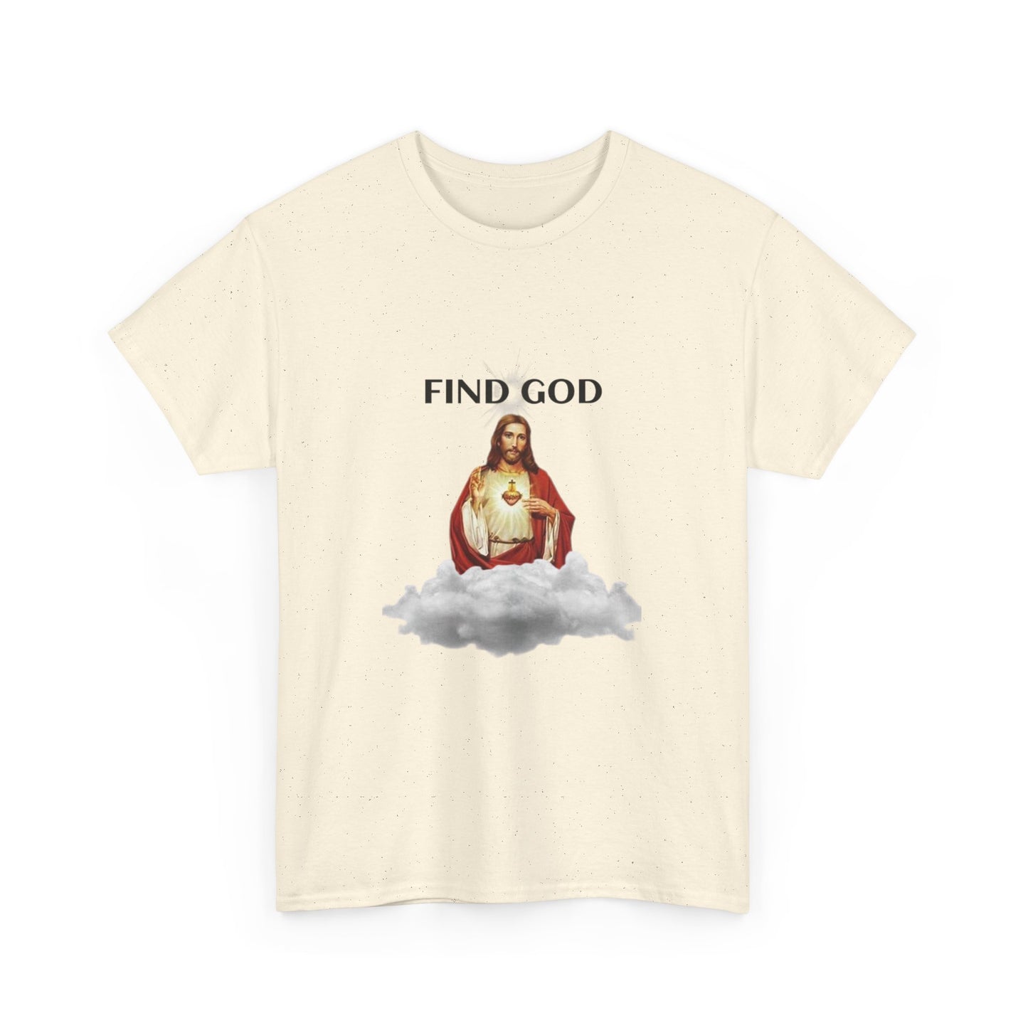 Find God Unisex Heavy Cotton Tee - Inspirational Christian Shirt with Romans 8:11