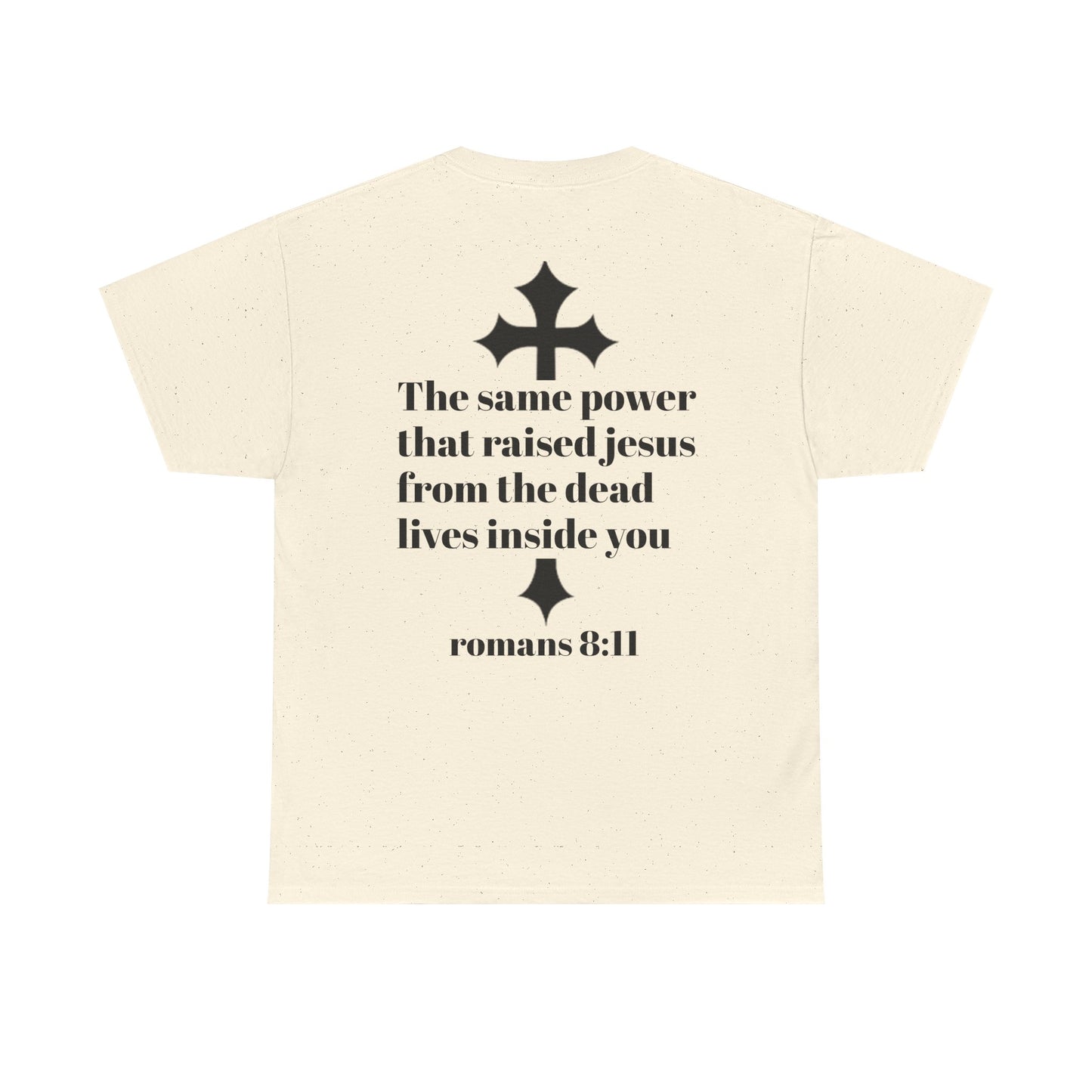 Find God Unisex Heavy Cotton Tee - Inspirational Christian Shirt with Romans 8:11