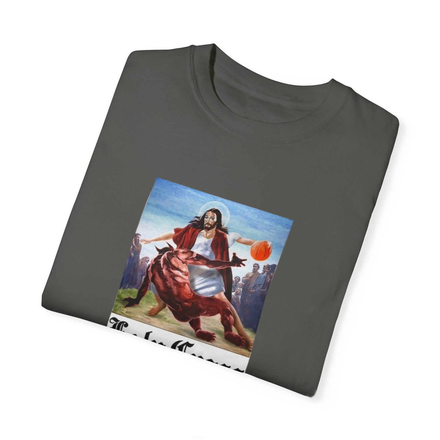 Holy Cross Unisex Garment-Dyed T-Shirt | Vintage Religious Art Tee