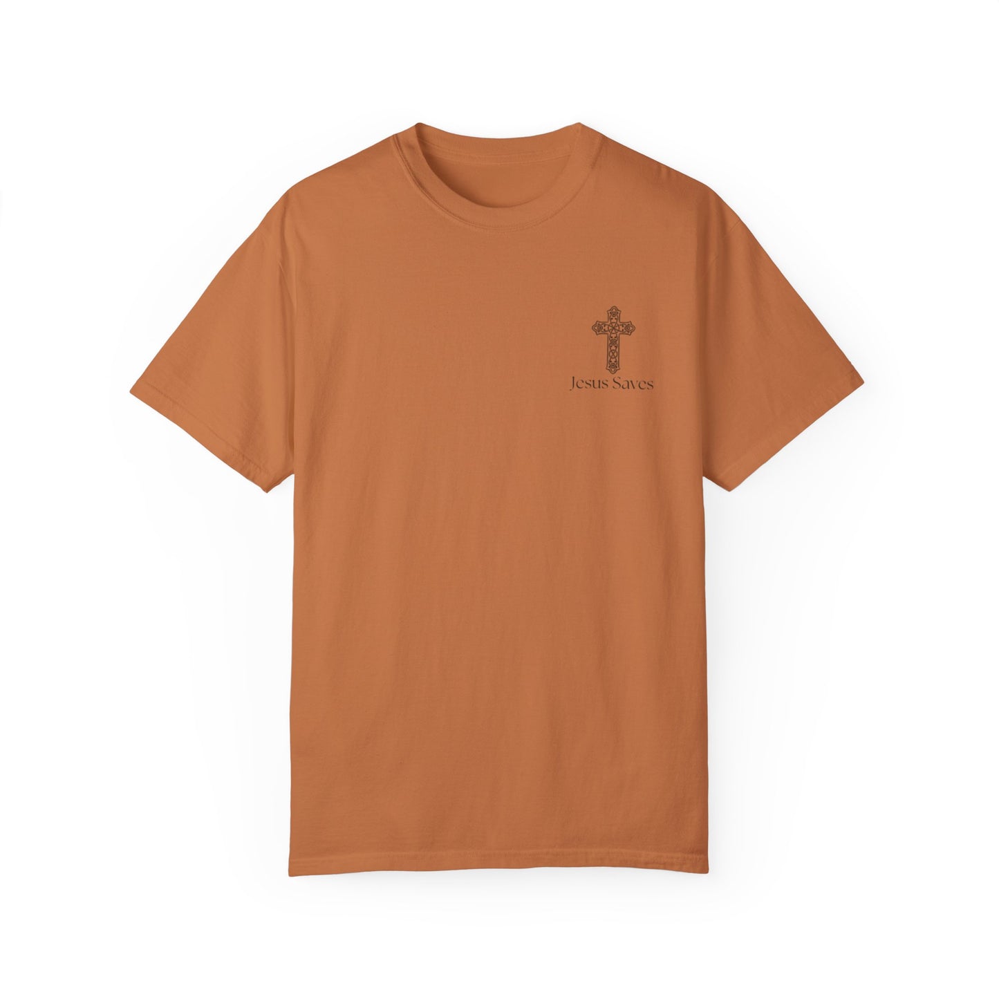 Unisex Christian Inspirational T-Shirt - 'Jesus Saves' Design with Luke 1:37