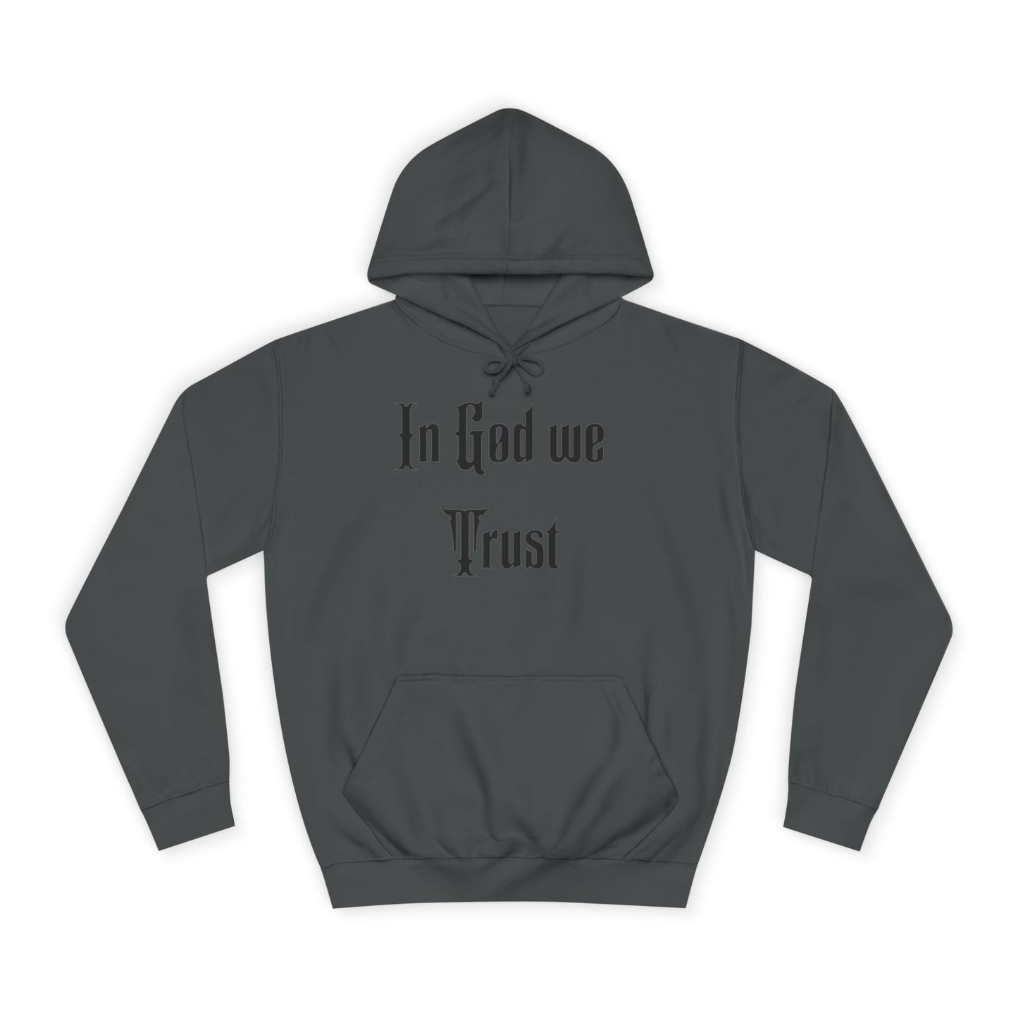 In God We Trust Unisex College Hoodie - Faith-Inspired Casual Wear